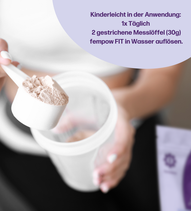 fempow FIT Proteinpulver Anwendung