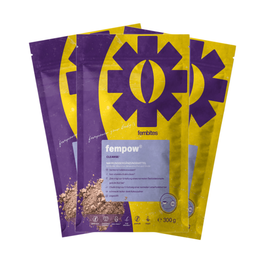 3 Monate fempow® CLEANSE - mit Frauenmantelextrakt, Vitaminen, Zink und Cholin